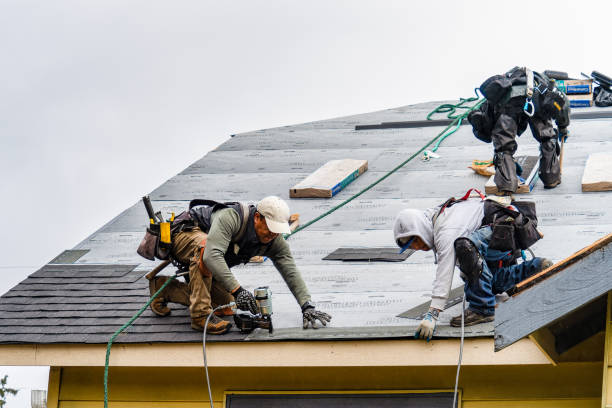 Professional Roofing technician working in Melrose Park, NY